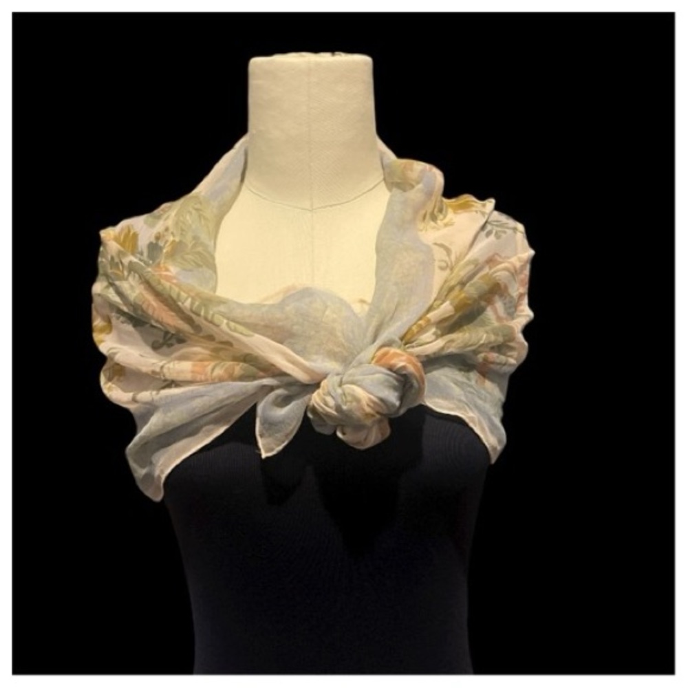 Floral Sheer Scarf